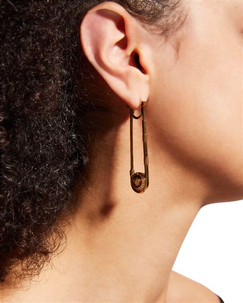 Versace Elongated Medusa Earrings .